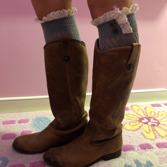 ALTAR’D STATE Knit Lace Boot Cuffs - Picture 4 of 4